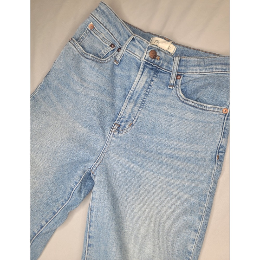 Madewell Perfect Vintage Jeans Womens 26 Light Wash High Rise Straight Leg Denim